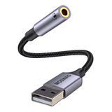 Moswag Adaptador Usb A Conector De Audio De 0.65 Pies/7.9 In