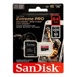 Memoria Micro Sd Sandisk Extreme Pro 4k 64gb Class10 200mbps