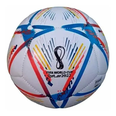 Pelota de Fútbol D.E Qatar 2022 Talla 5 Cuerina Sintética Blanco | Meses sin interés