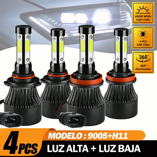 Kit Faros Auto Led Para Ford 12000lm Luz Alta Y Baja