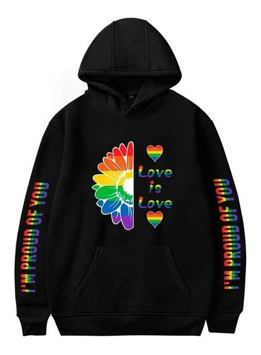 Moletom Blusa Lgbt Girassol Love Is Love Flor