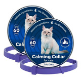 2 Collares Naturales Calmantes Y Relajantes Para Gatos