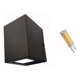 Aplique Pared Exterior Bidireccional Pack X5 + G9 Led