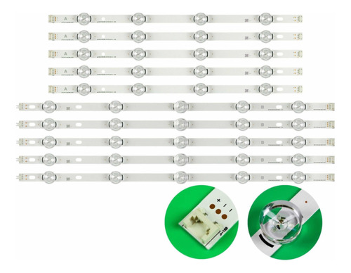 Kit 10 Tiras Leds 50lb5800 50lb5830 50lb6100 50lb6500 Nuevas