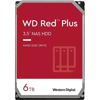 Disco duro interno Western Digital WD Red PLUS WD60EFPX SATA 6TB rojo | Envío gratis