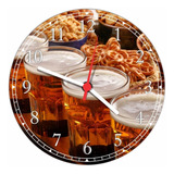 Relógio De Parede Cerveja Bar Churrasco Chop 50 Cm Q008
