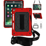 Mica Cristal + Funda Rudo + Correa Para iPad 9.7 5 Ta 6 Ta G