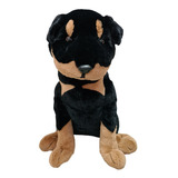 Pelúcia Cachorro Rottweiller 55 Cm Sentado - Lovely Toys