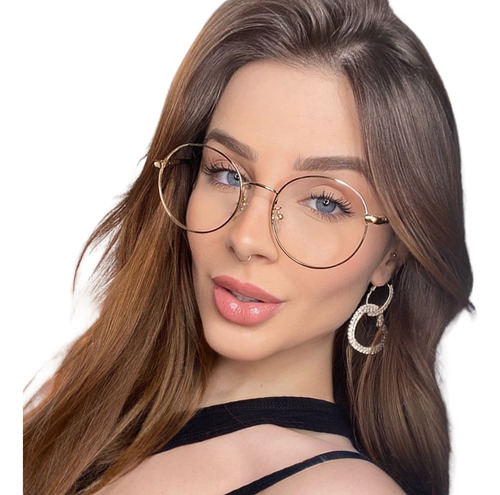 Óculos Para Grau Feminino Grande Viale Uv400 Lançamento