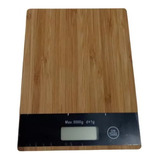 Balanza Digital De Cocina Bambú -cap:5kg - Excelente Diseño!