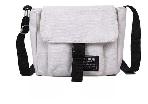 Bolso Casual Lona Mediano Para Celular Maquillaje Documentos