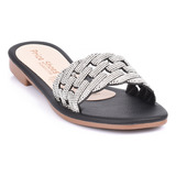 Price Shoes Sandalias Planas Para Mujeres 9021256negro