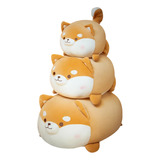 Peluche Perro Shiba Acostado Hermoso Kawaii Grande