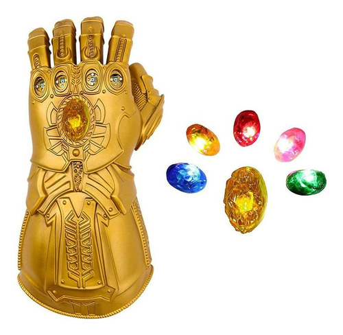Manopla Thanos Infinity Com Luva Infantil Led Com Boneca