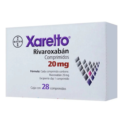Xarelto Comprimido 20 Mg, 28 Comprimidos | Envío gratis