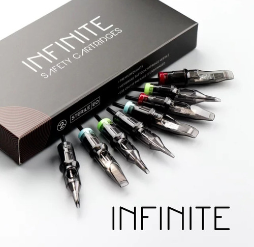 Cartridge Premium Infinite Con Membrana. Aguja Para Tatuar