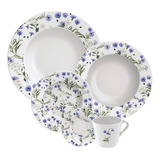 Aparelho De Jantar Tramontina Ana Alice 20 Peças Porcelana 