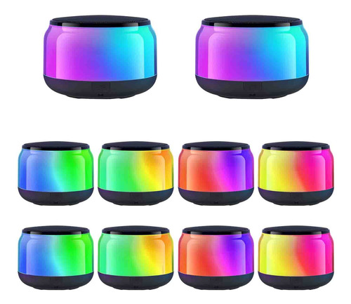 Link Bits Mini Bocina Bluetooth Portátil Luz Rgb Tws 10pzs