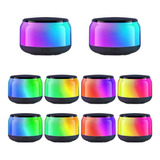 Link Bits Mini Bocina Bluetooth Portátil Luz Rgb Tws 10pzs