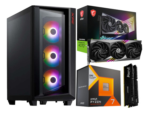 Pc Gamer Rgb Ryzen 7 7800x 3d Rtx 4070 Ti Ram 32gb 2tb Ssd 