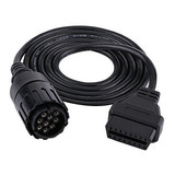 Keenso Adaptador De 10 Pines A 16 Pines Obd2, Cable De Exten