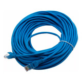 Cable De Red Armado 20 Mts Patch Cord Pc Cat.5e Rj45 Azul