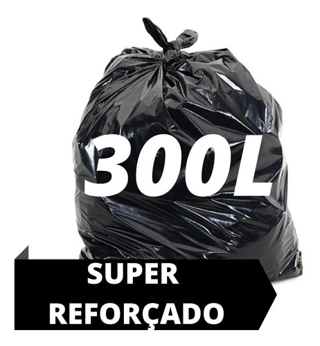 Cwb Limp Super Reforçado Saco Lixo 300 Litros  50 Un 0,10mm Micras