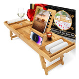 Combo De Bandeja De Desayuno Serenelife Bath Caddy Con Caja 