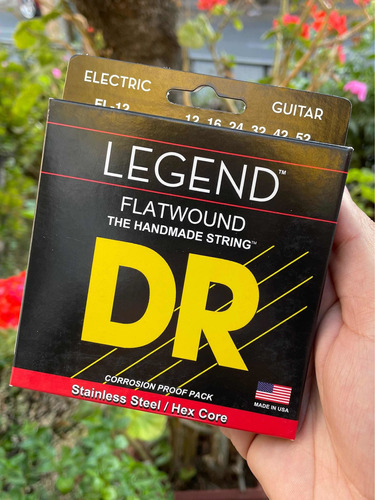 Cuerdas De Guitarra Eléctrica Dr Chromes Flatwounds 12-52