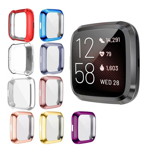 Case De Tpu Brillante De Lujo Para Fitbit Versa 2