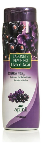 Sabonete Liquido Intimo Feminino 210ml Apinil Aroma Uva E Açai