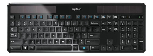 Teclado Inalámbrico Logitech K750 Qwerty Inglés Us Color Negro