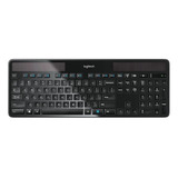 Teclado Inalámbrico Logitech K750 Qwerty Inglés Us Color Negro