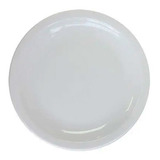 Set X4 Plato Playo 25cm Gastronomico Porcelana Blanco Germer