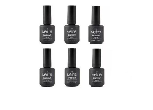 Kit X 6 Esmaltes Base Coat Semipermanente Meline