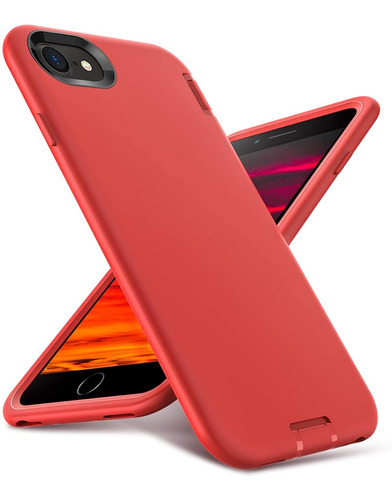 Funda Para iPhone 7/iPhone 8/iPhone SE 2020 Silicona - Rojo