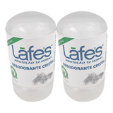 Desodorante Natural Vegano Cristal Mini Lafe's 63g Vegano 2u