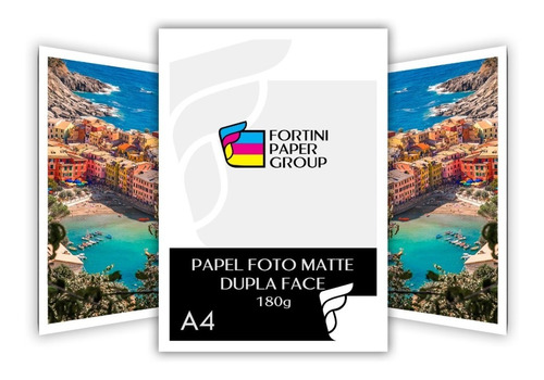 50 Folhas Papel Foto Matte 180g A4 Dupla Face Premium