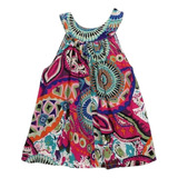 Vestido Niña Liviano Estilo Boho Tiare Diseños Verano Playa