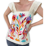 Blusa Bordada Mexicana Modelo Abeja