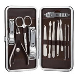 Set De Manicure Pedicure Profesional Acero Inoxidable 12 Pzs