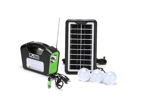 Kit Solar Camping Led Bluetooth Fm Mp3 - Envío Gratis