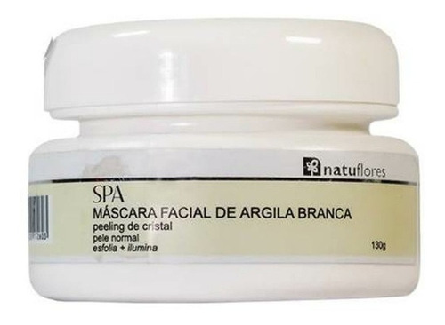 Máscara Facial De Argila Branca - Natuflores 130g