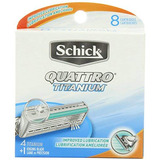 Schick Quattro - Juego De 32 Cuchillas De Afeitar De Titanio