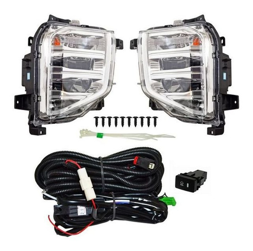 Kit Faro Niebla Mitsubishi Pu L200 2020 2021 2022 Leds