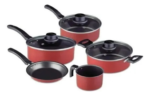 Conjunto De Panelas 5 Peças Antiaderente Cozinha Perfect