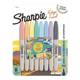 Marcadores Sharpie Permanente Punta Fina Vintage X8 Colores