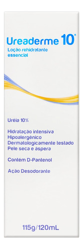  Loção Rehidratante Essencial Ureaderme 10 Caixa 120ml