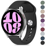 Malla De Silicona Para Samsung Galaxy Watch 6 40 47mm Negro