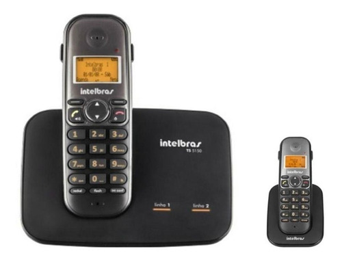 Telefone Sem Fio 2 Linhas Viva-voz Ts5150 + 1 Ramal Ts5121